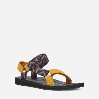 Teva Original Universal - Women's Teva Hiking Sandals - Orange Flower Multicolor | India (TEQA83759)